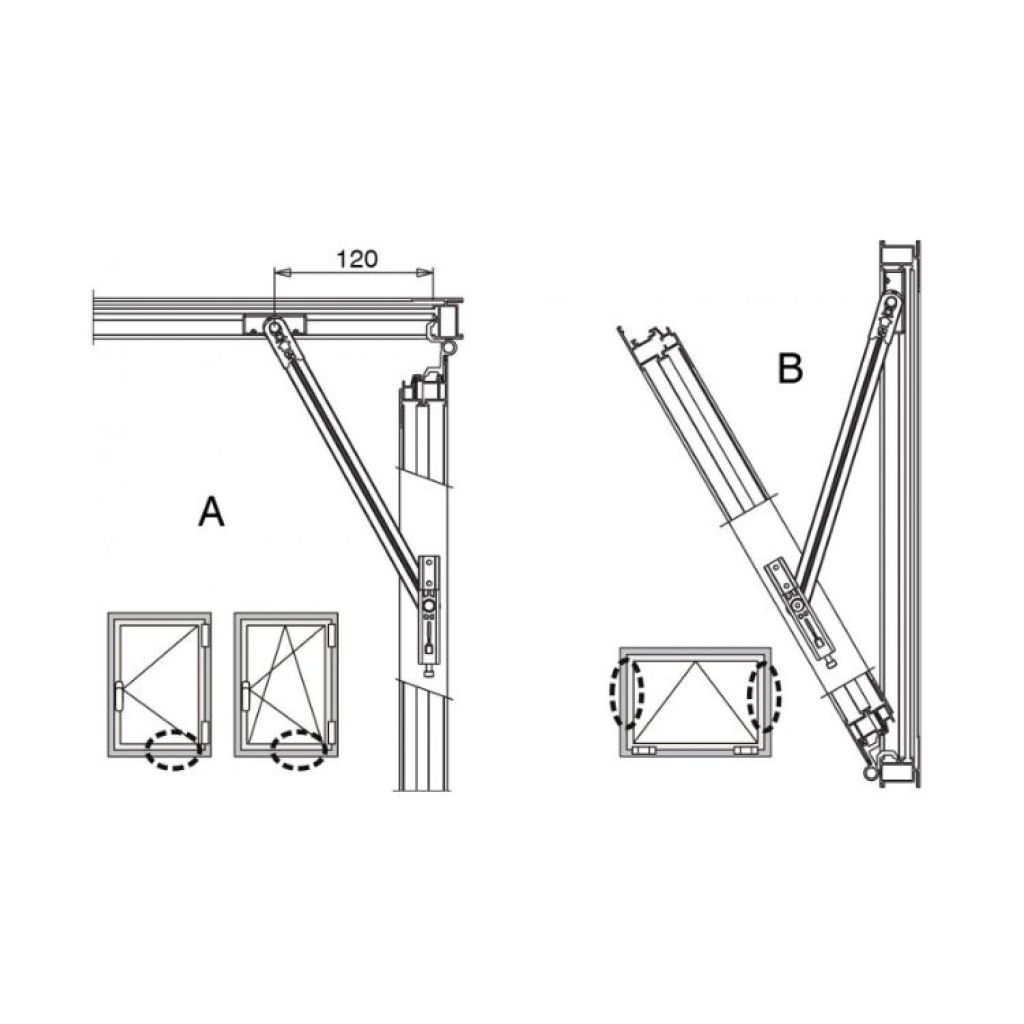 Braccio Limitatore Friz K Giesse Per Finestra Anta E Ribalta