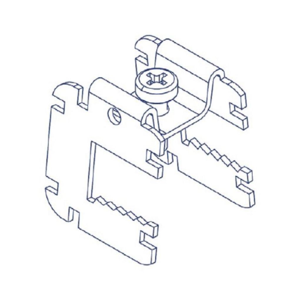 Morsetto Stalfix Knauf Per Profili C Plus Per Aggancio Su Putrella 5