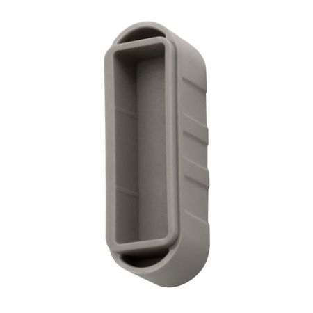 Vaschetta Easy-Matic B02402.16 Agb per serratura Centro e Mediana, dimensione 47x15 mm, bordo tondo, Plastica finitura Grigio