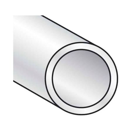 Profilo a tubo tondo Algo, dimensione 8x1 mm, lunghezza 2000 mm, Alluminio finitura Argento Anodizzato
