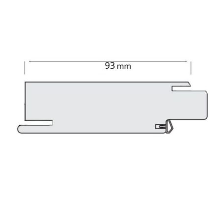 Traverso superiore Modello Q Door-Xe per stipite porta battente, dimensione 900x100 mm, Laminatino TSS finitura Bianco Liscio