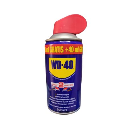 WD-40 Lubrificante 39489 Multifunzione con doppia posizione spray, 290 ml, colore pagliarino