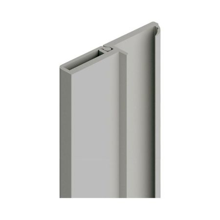 Profilo di battuta Komplast in Pvc per armadio, lunghezza 3000 mm, finitura Silver
