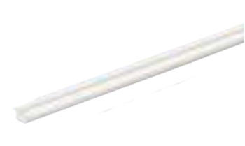 Binario plastica Hettich 025 12 per per Slide Line 55, montaggio inferiore e superiore, lunghezza 4000 mm, portata 15 kg, finitura Bianco