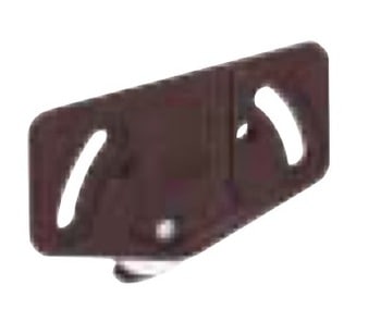 Carrello inferiore per scorrevole in plastica, Hettich, con regolazione per ante scorrevoli max peso 15 kg colore Marrone