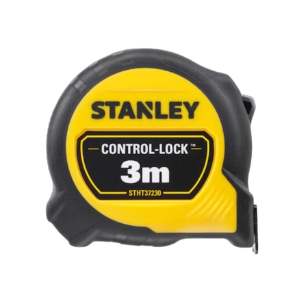 Flessometro Control-Lock Stanley, con pulsante di bloccaggio, ergonomico, larghezza lama 19 mm, lunghezza 3000 mm