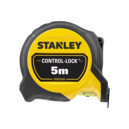 Flessometro magnetico Control-Lock Stanley, con pulsante di bloccaggio, ergonomico, larghezza lama 25 mm, lunghezza 5000 mm