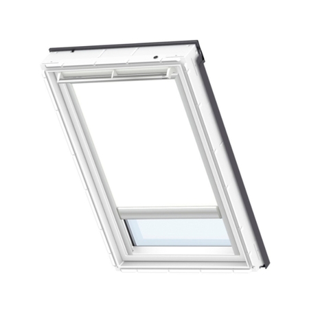 Tenda oscurante DSL Velux per finestra per tetto, versione solare, dimensioni 1340x1400 mm, Alluminio Verniciato finitura Bianco, tessuto Beige