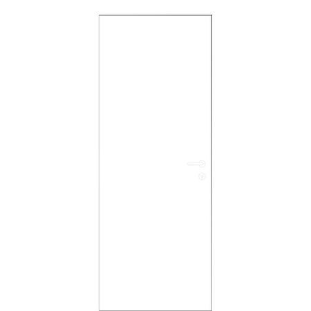 Pannello Door-Xe per porta blindata, dimensione 1000x2150 mm, spessore 6 mm, Laminatino TSS finitura Bianco Matrix