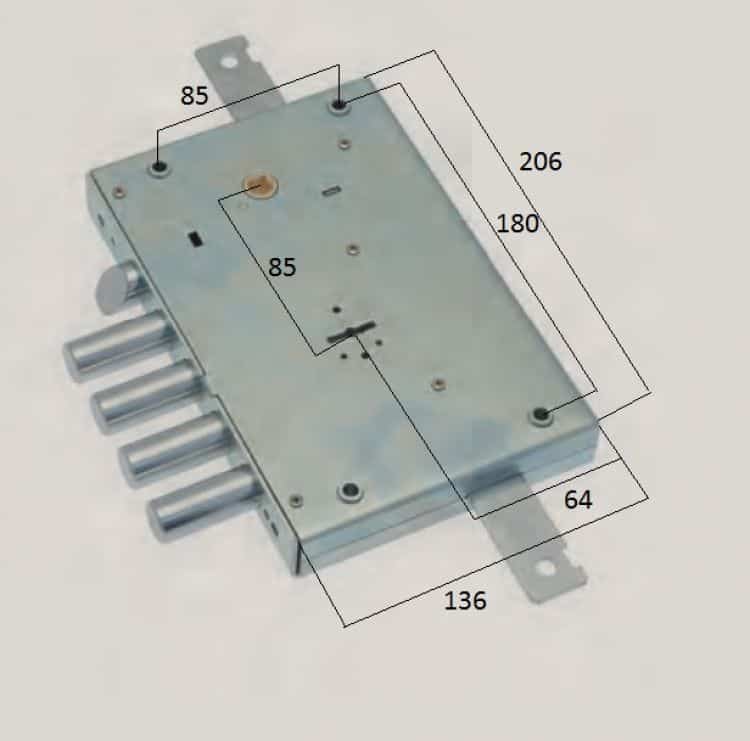 Serratura S.a.b. Per Blindate Doppia Mappa Applicare Triplice 4 Mandate ...