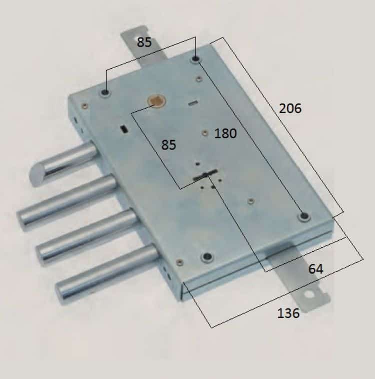 Serratura S.a.b. Per Blindate Doppia Mappa Applicare Triplice 4 Mandate ...