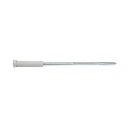 Tassello Isother Torbel per isolamento termico da 180 mm, lunghezza vite 200 mm, diametro interno 6 mm, Acciaio e Nylon finitura Grigio