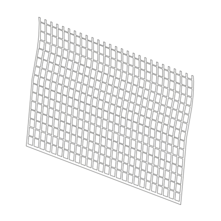 Rete intonaco DeFaveri per controtelaio C1 Super, dimensioni 6x6 mm, lunghezza 2000 mm