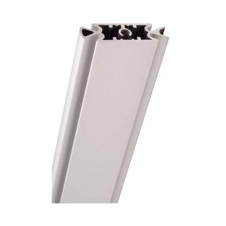 Profilo Slim 3520 Eureka per pareti attrezzate, dimensione 53x16 mm, lunghezza 3000 mm, Alluminio finitura Argento Anodizzato