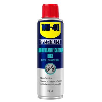 WD-40 Specialist Lubrificante per catena bici spray, 250 ml, colore Trasparente