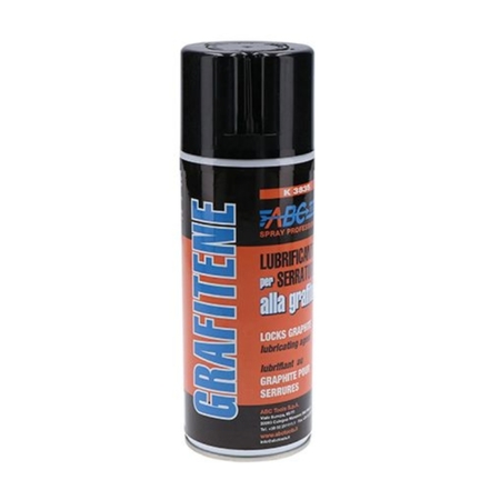 Lubrificante Grafitene ABC Tools per serrature e lucchetti, bombola 400 ml, finitura Nero