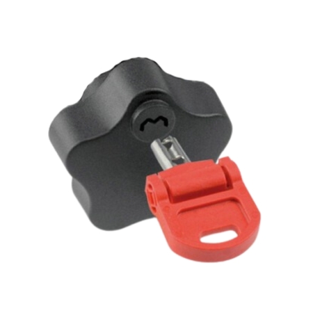 Pomolo Blindy Key Daolio per sbarra antiscasso persiana, con chiave di sicurezza