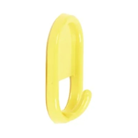 Gancio adesivo Sacar Due per appenderia, dimensioni 45x28 mm, Plastica finitura Giallo